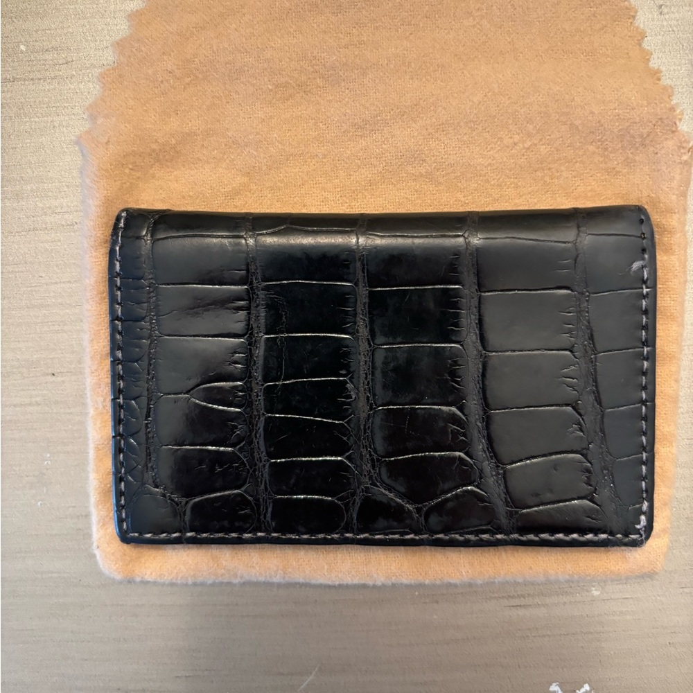 DeVecci Crocodile Card Case